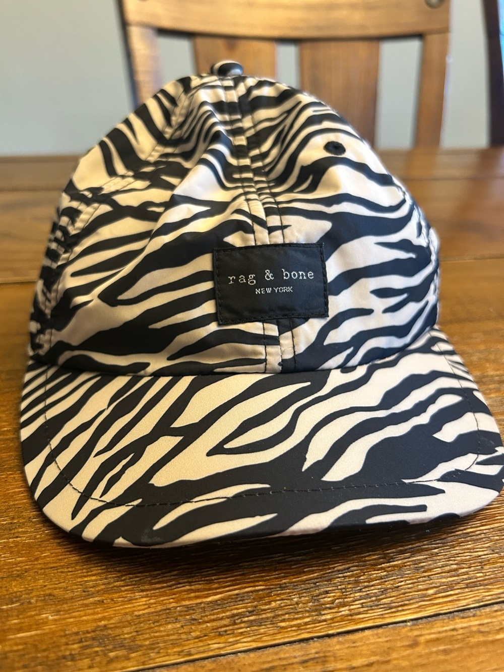 Rag & Bone Zebra Print Adjustable Baseball Cap
